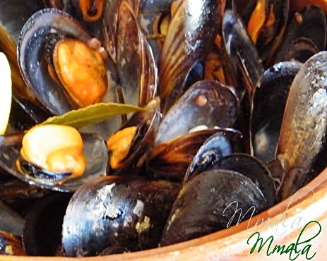 Mejillones al engordan los vapor